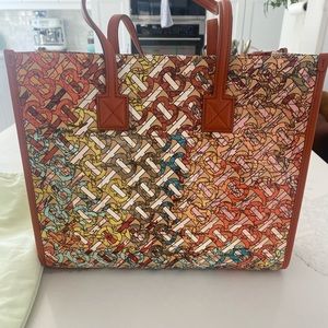 Burberry Monogram Freya tote leather Mutlicolor